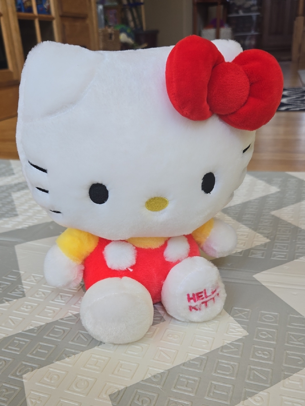 Hello Kitty White Plush with Red Bow and Red Outfit